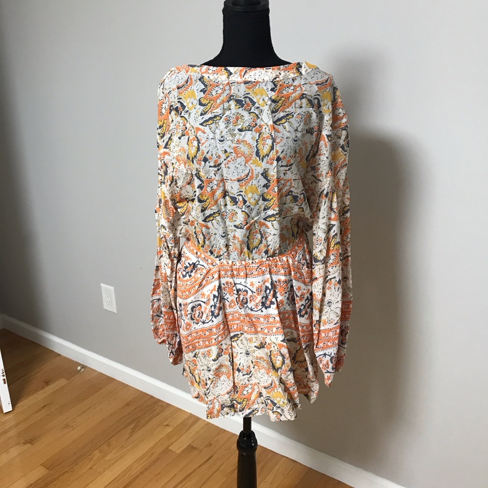 Free People Multicolor Long Sleeve Dress